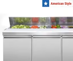 Přípravné stoly Americkém styl