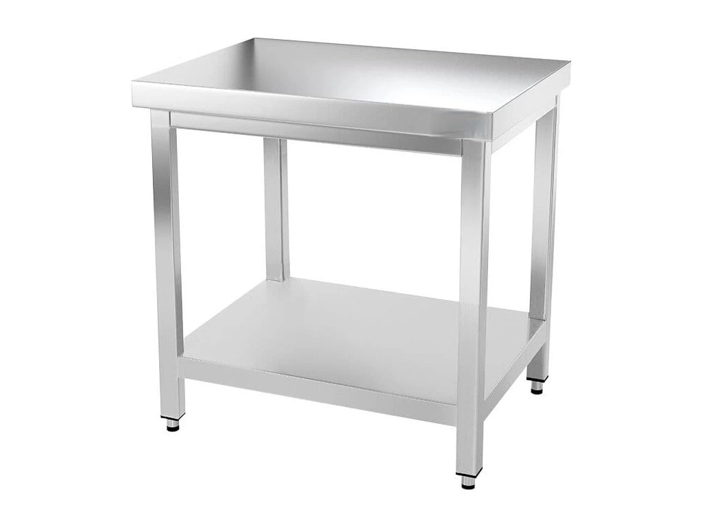 Nerezové stoly prostorové s policí