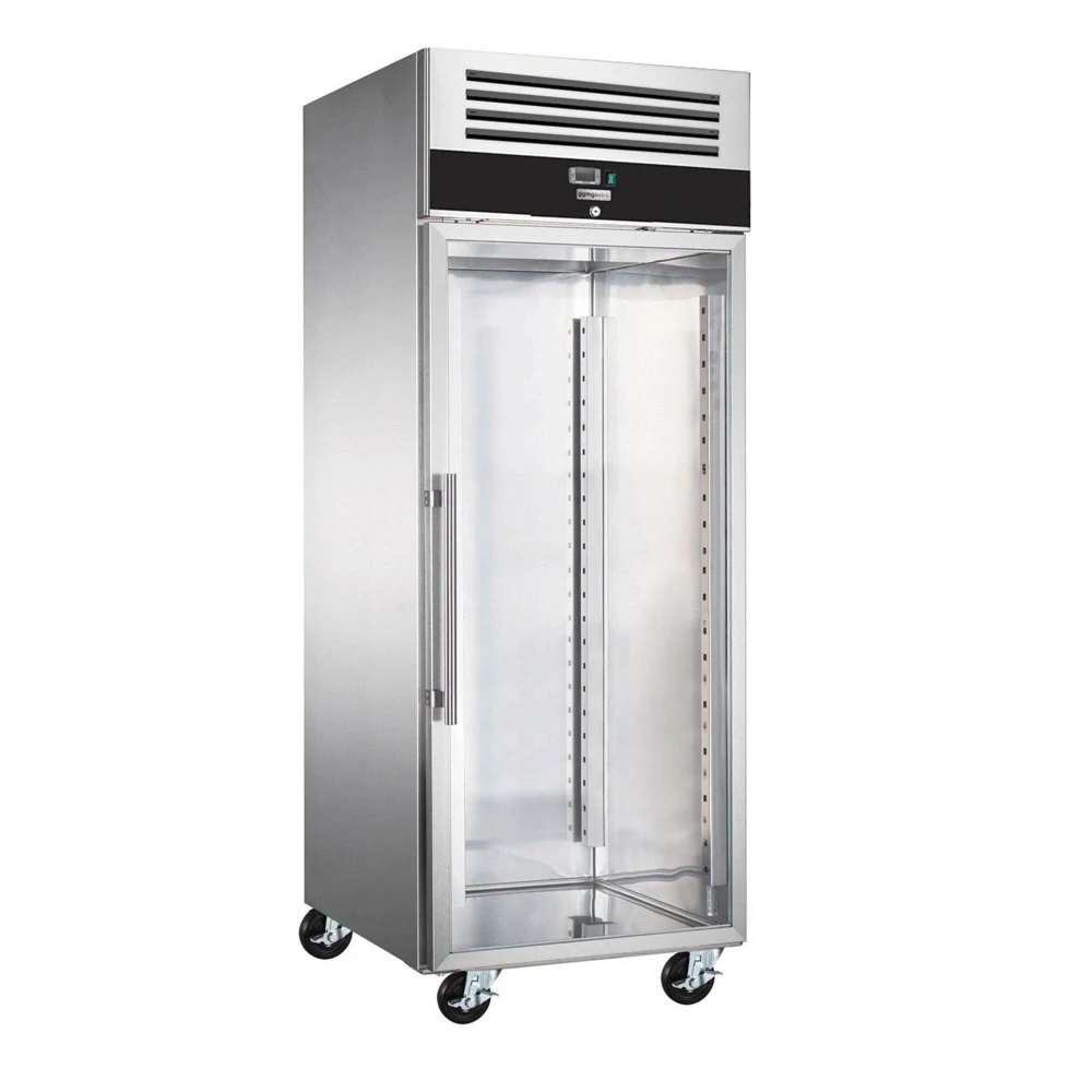 Nerezový pekárenský mrazák PREMIUM - EN 600x800 - 662 l - 1 prosklené dveře