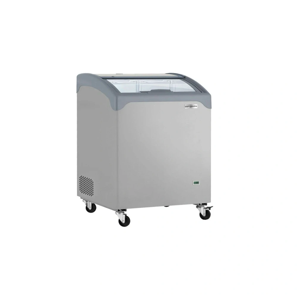 Truhlicový mrazák profi - 645x650 mm - 164 l - Skleněný posuvný kryt