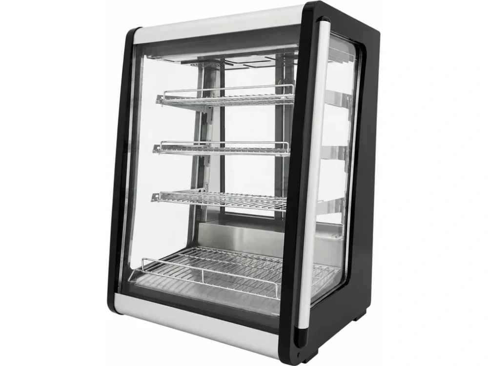 Stolní chladicí vitrína 150 l – stříbrná