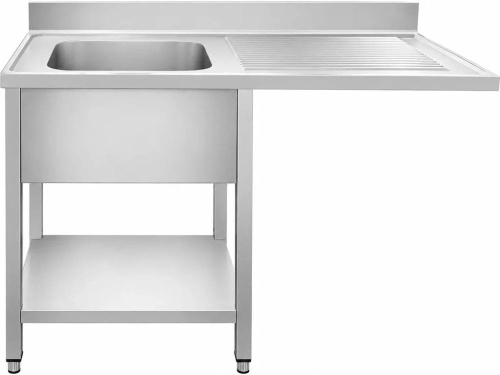 Dřezový stůl k myčce nádobí - 1 200 mm - 1 dřez vlevo - hloubka 600 mm