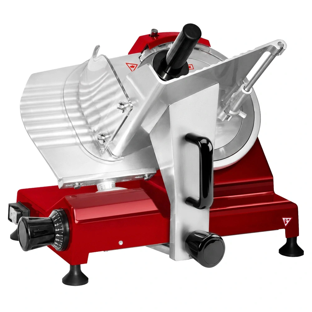 Nářezový stroj – 150 W – nůž: Ø 250 mm – červený