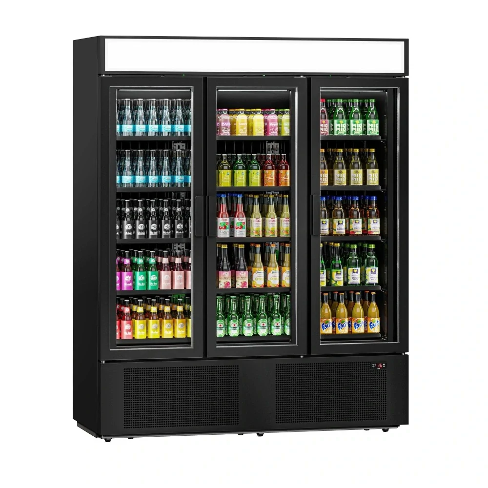 Lednice na nápoje - 1325L- se 3 skleněnými dveřmi