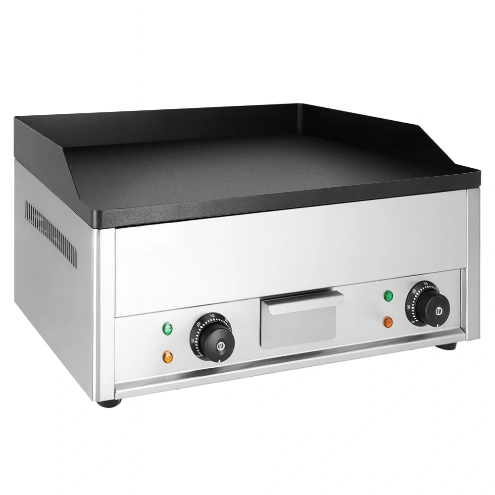 Elektrická grilovací deska - 4,4 kW - hladká - grilovací plocha: 600x335mm