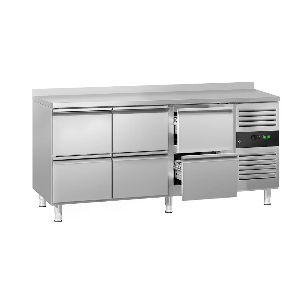 Chladicí stůl ECO - 1795x700 mm - se 6 zásuvkami - zadní lištou