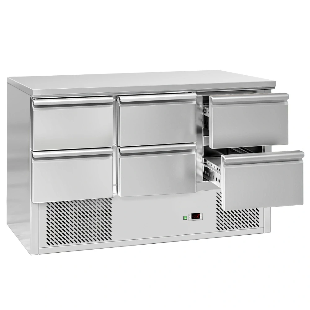 Chladicí stůl PREMIUM - 1365x700 mm - 6 zásuvek