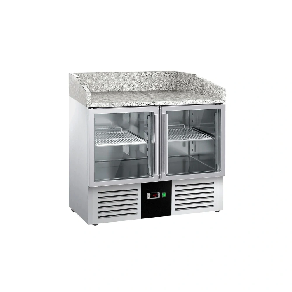 Chladicí stůl na pizzu PREMIUM - 935x700 mm - se 2 dveřmi