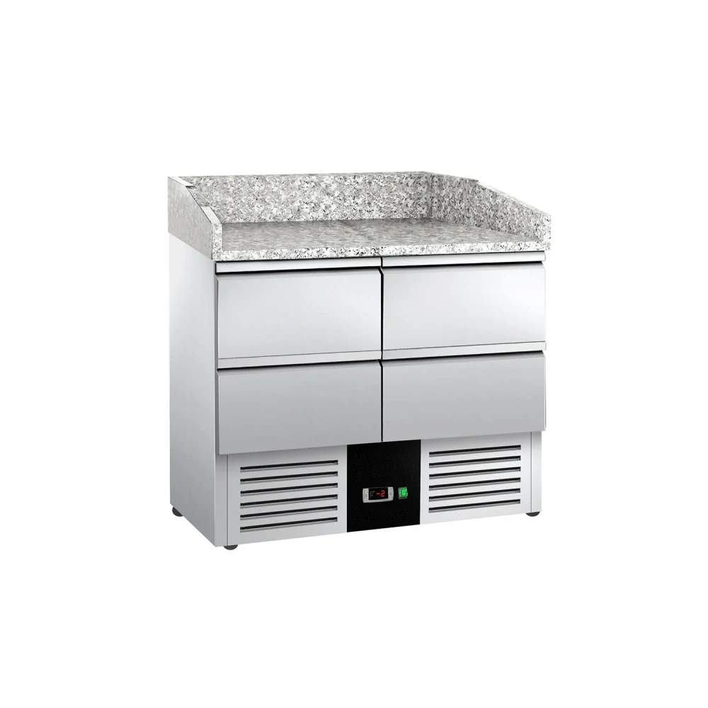 Chladicí stůl na pizzu PREMIUM - 935x700 mm - se 4 zásuvkami