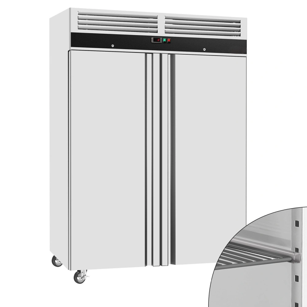 Nerezová mrazicí skříň ECO - 1200 L - se 2 dveřmi