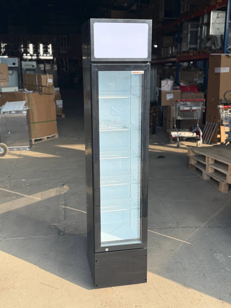 Prosklená chladicí lednice SLIM 39x48,5x189cm