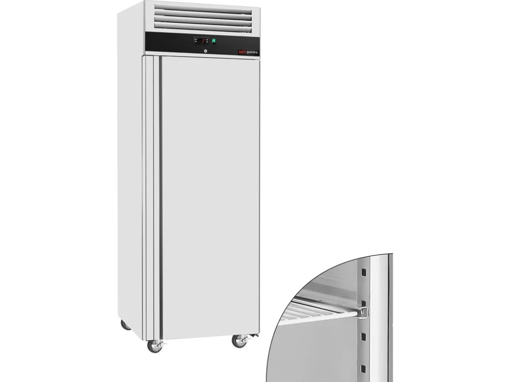 Nerezová mrazicí skříň ECO - 400 L - s 1 dveřmi