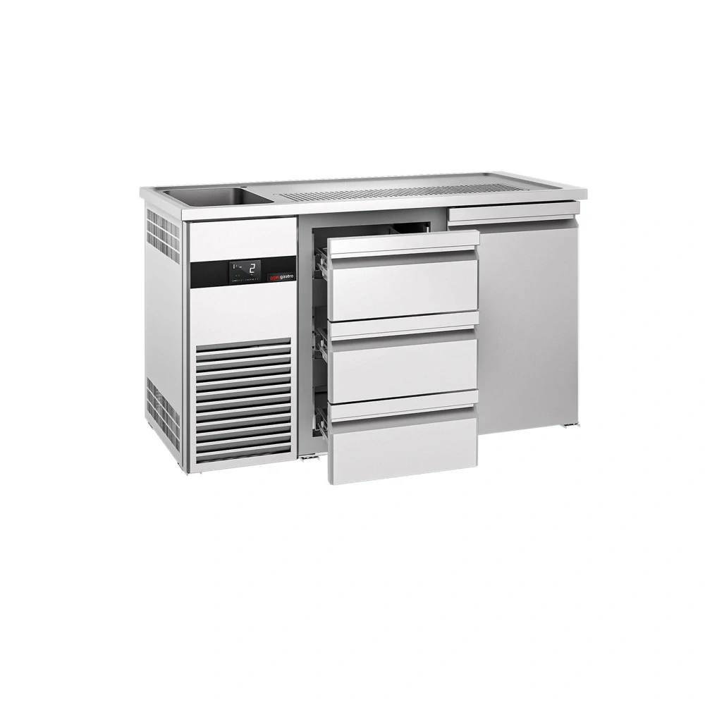 Výčepní pult PREMIUM - 1550x700 mm - 1 dveře & 3 zásuvky