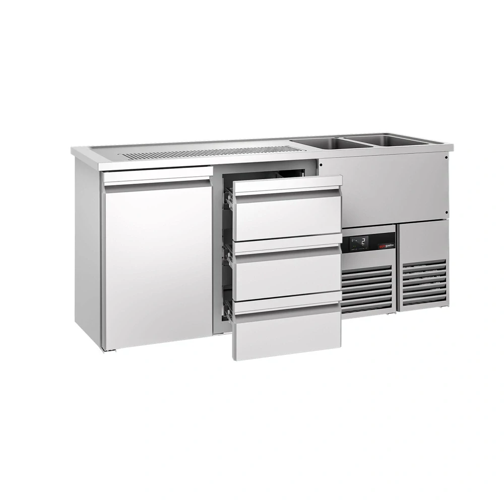 Výčepní pult PREMIUM - 1950x700 mm - 1 dveře & 3 zásuvky