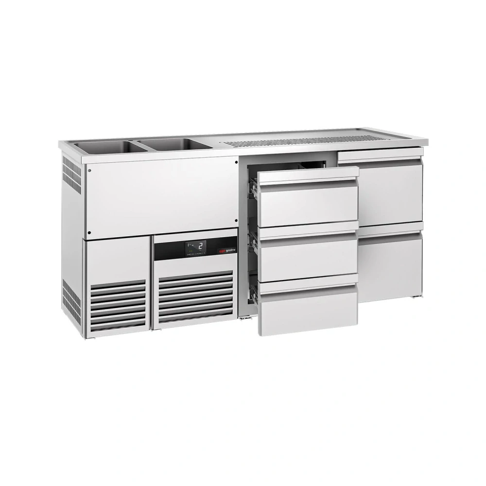 Výčepní pult PREMIUM - 1950x700 mm - 5 zásuvek