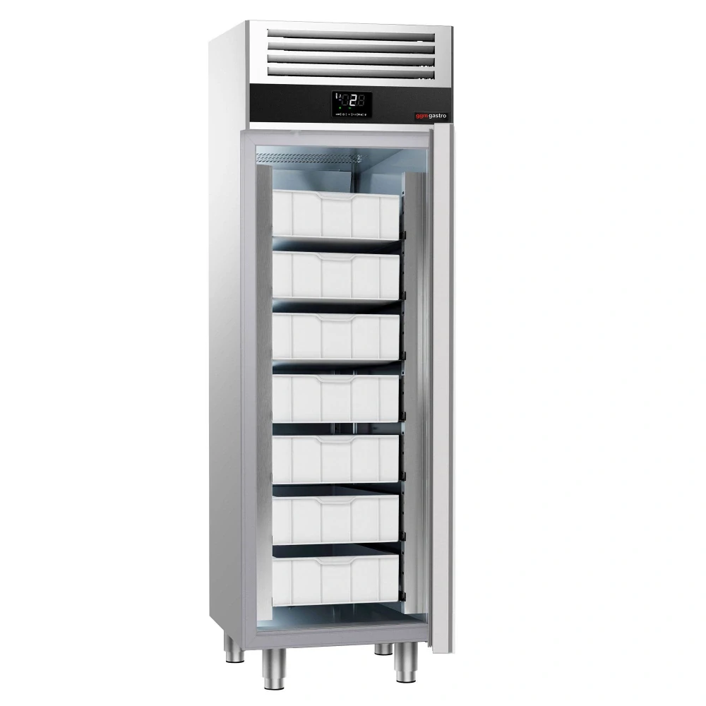 Lednice na ryby PREMIUM - 400 l - až 0 °C - s 1 dveře - Digitální termostat; Automatické odmrazování; Ventilované chlazení; Vnitřní osvětlení