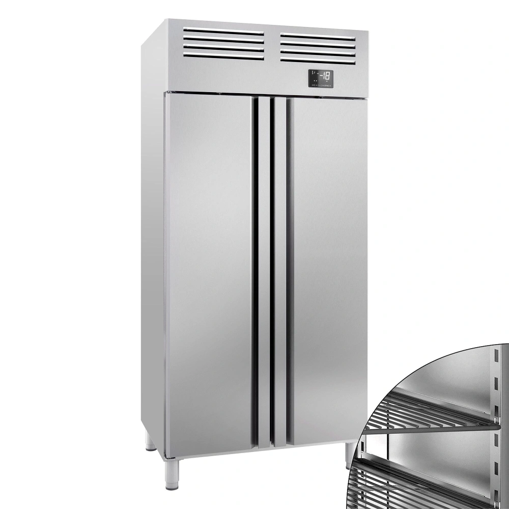 Nerezová mrazicí skříň PREMIUM PLUS - GN 1/1 - 745 L - Se 2 dveřmi