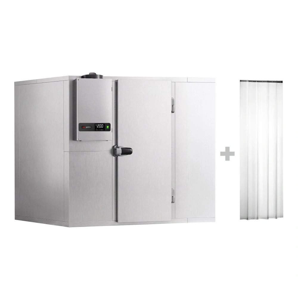 Nerezový mrazicí box - 2100x1200 mm - 3,16 m³ - vč. mrazicí jednotky a lamel