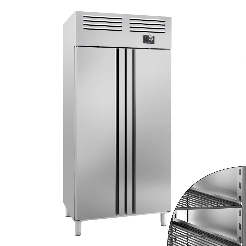 Nerezová chladicí skříň PREMIUM PLUS - GN 1/1 - 745 L - Se 2 dveřmi