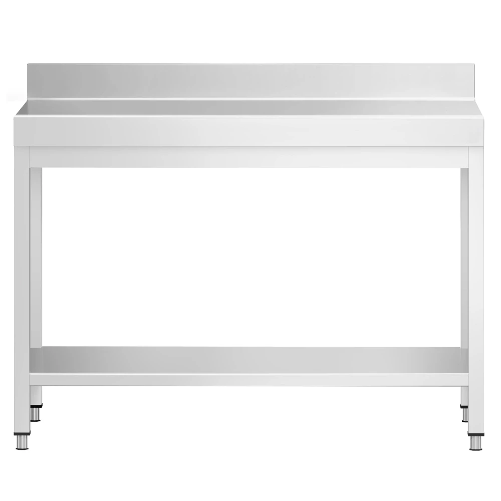 Nerezový stůl s policí 120x70x85cm