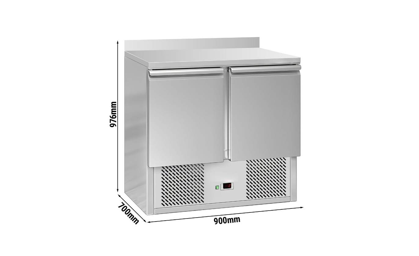 Chladicí stůl 90x70x97,6cm s 2 dveřmi