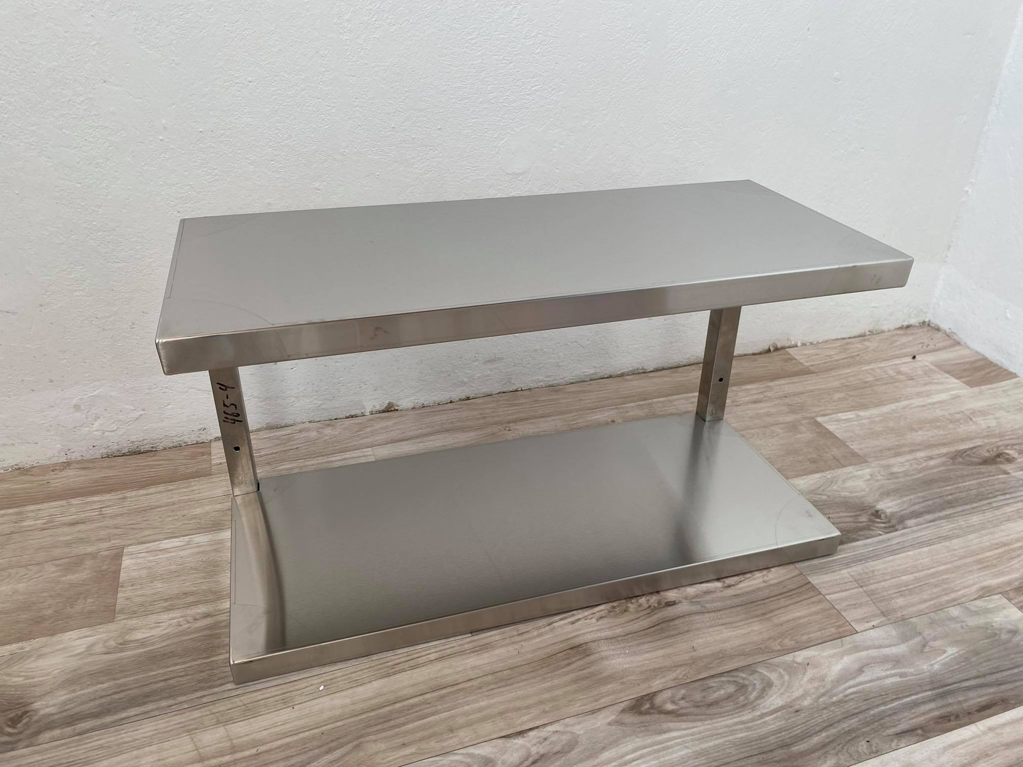 Nerezová nástěnná dvojpolice 170x30x36cm