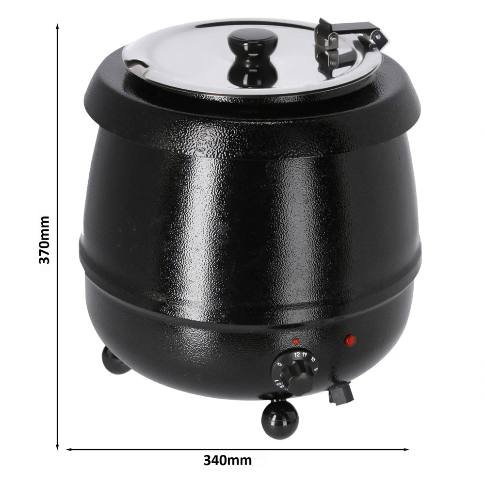 Polévkový kotlík - 10 litrů - černý