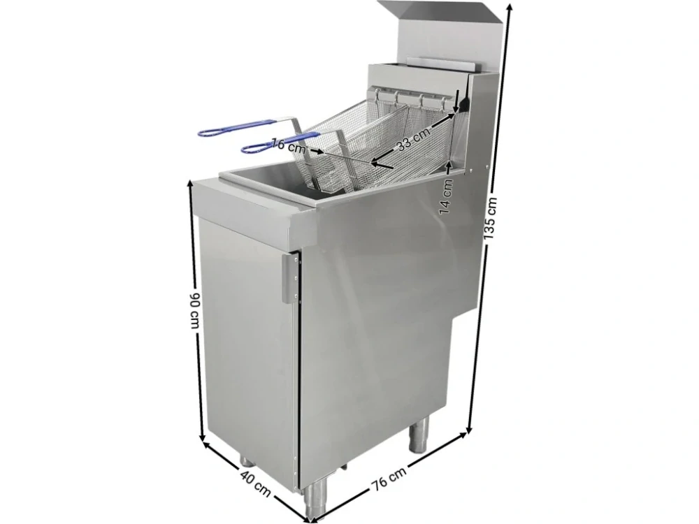 Plynová fritéza 28,4 kW