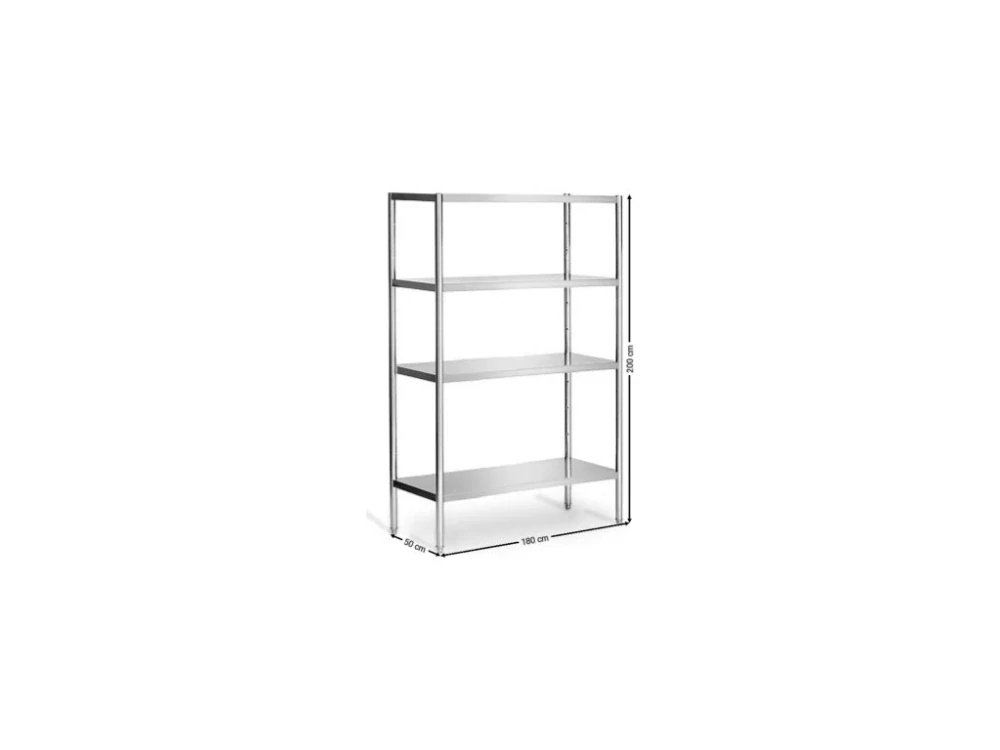 Regál z nerezové oceli - 2000 x 500 x 1800 mm