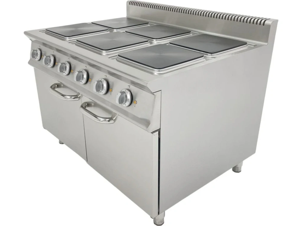 Elektrický sporák 6x plotýnka čtvercová