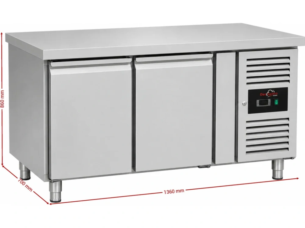 Chladicí stůl se 2 dvířky, 1360 mm, 260 l
