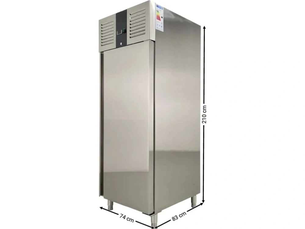 Chladící skříň – 650 l - 1 dveře - nerezová