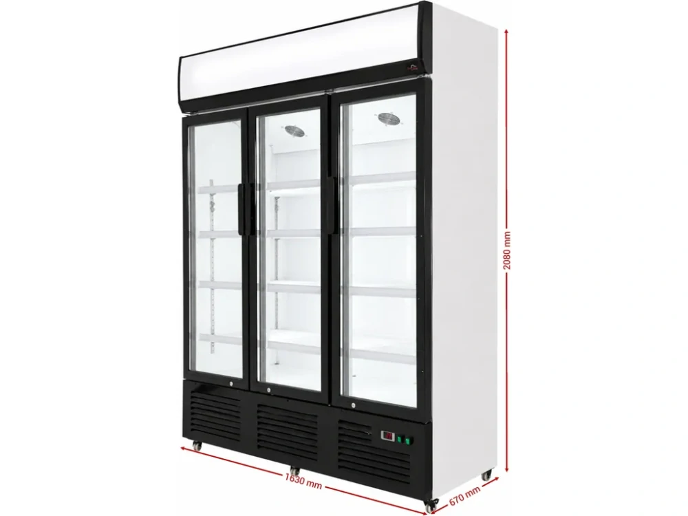 Chladicí skříň na nápoje - 1 100 litrů - 3x skleněné dveře