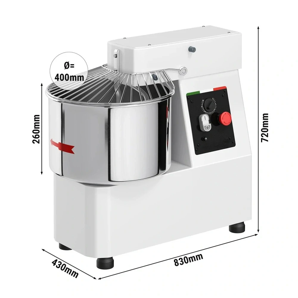 Hnětací stroj těsta- 33L / 25 kg - s pevným kotlem - funkce časovače