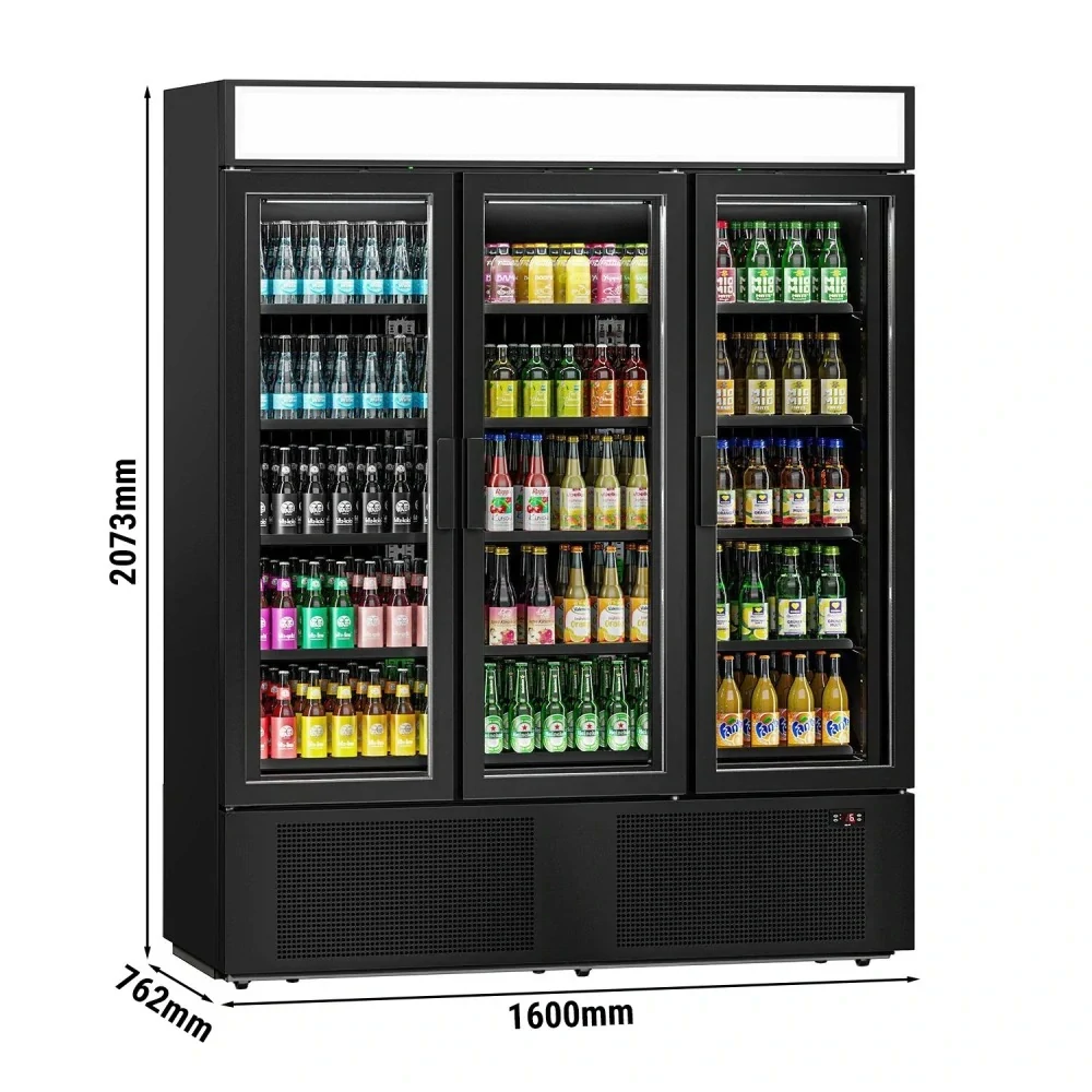 Lednice na nápoje - 1325L- se 3 skleněnými dveřmi