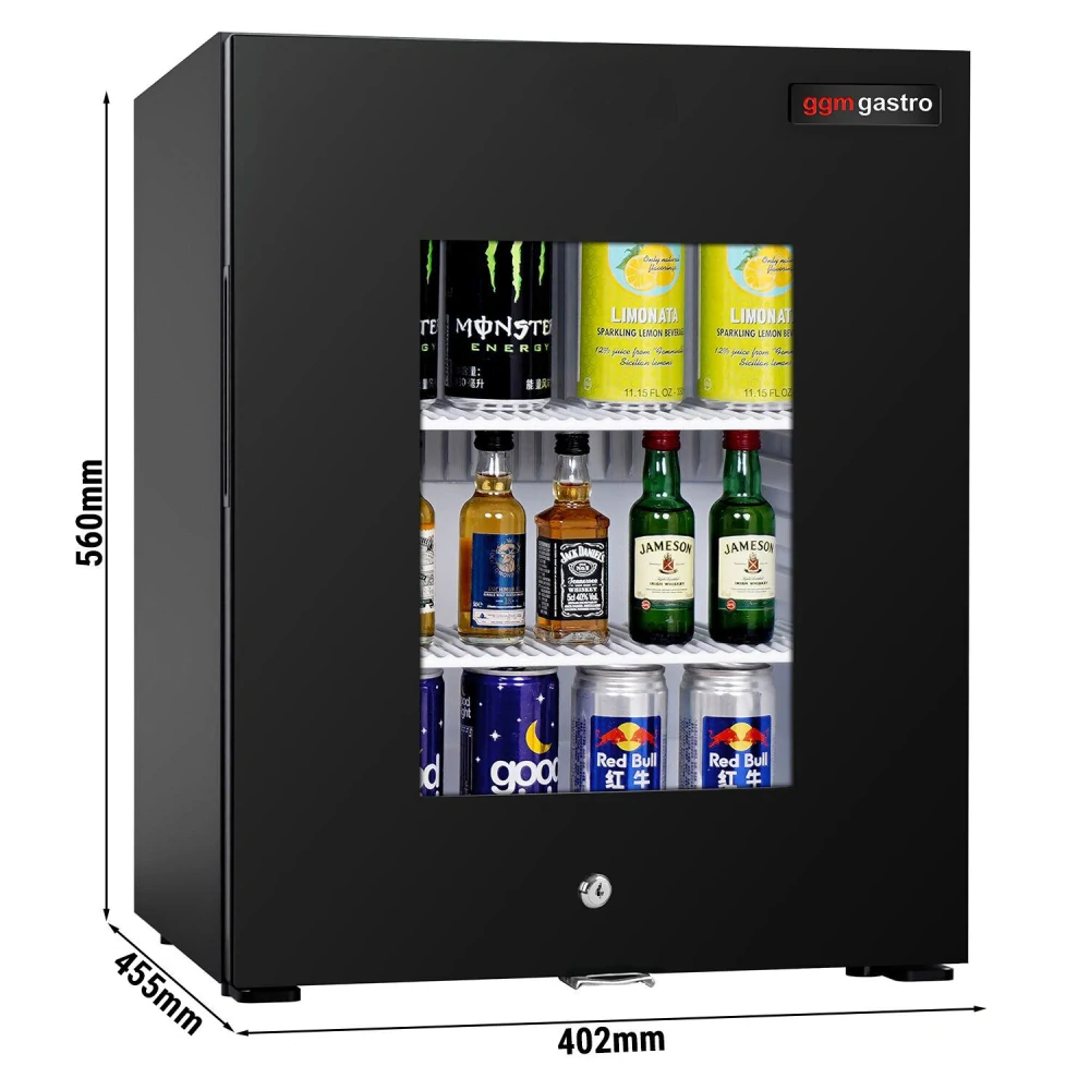Minibar lednička - 402 mm - 36 L - 1 skleněné dveře