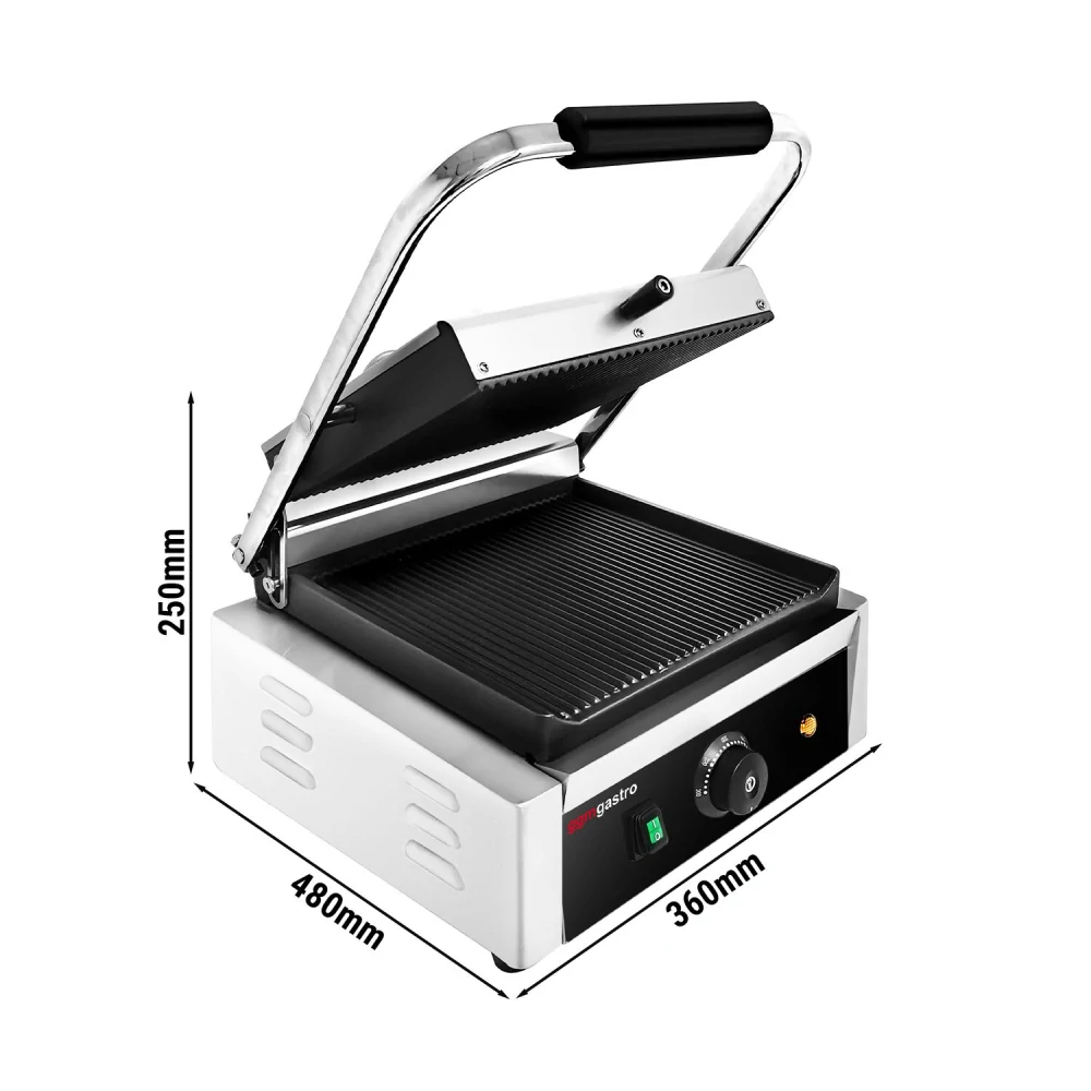 Kontaktní gril - 2 kW - Grilovací plocha: 270x255mm