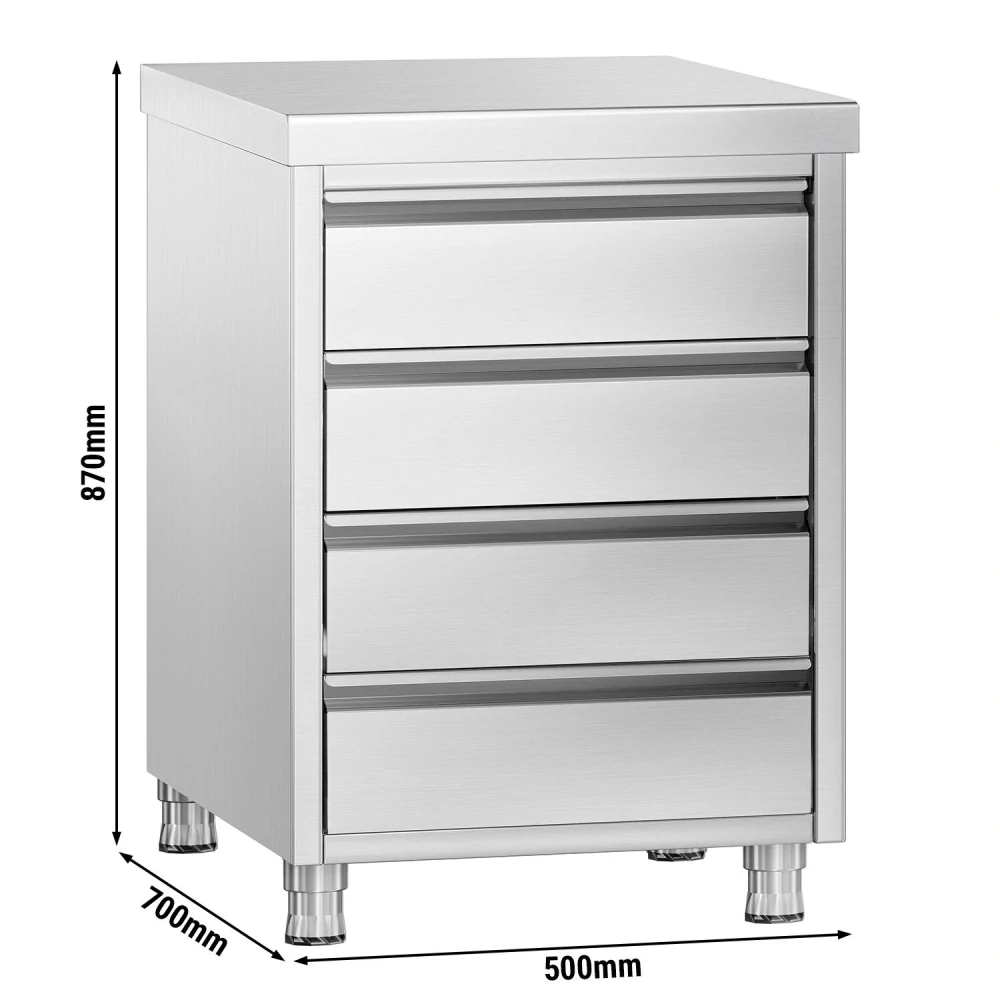 Zásuvková skříňka PREMIUM - 0,5 m - se 4 šuplíky