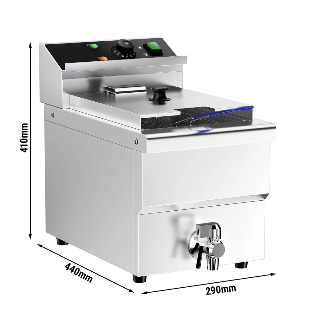 Fritéza 8L / s vypouštěcím kohoutkem