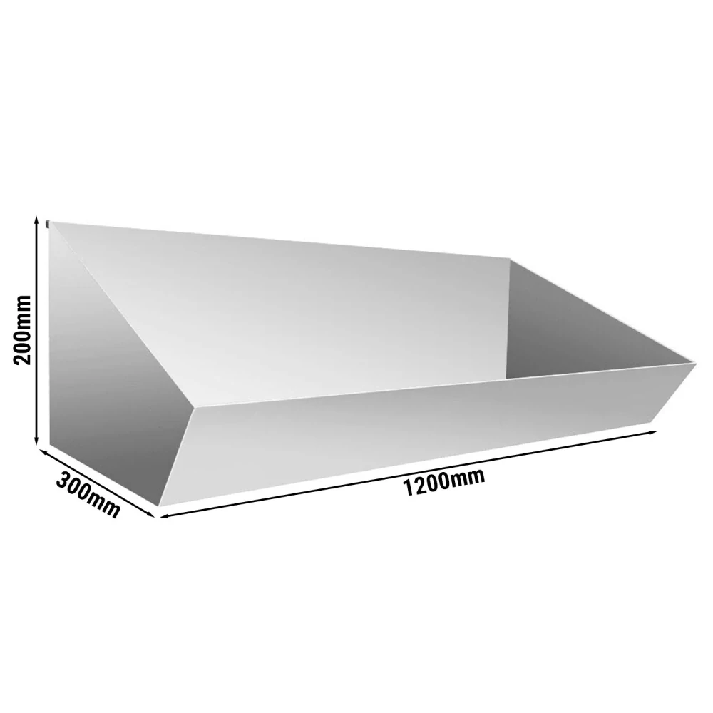 Nerezový zásobník na hranolky - 1200x300 mm