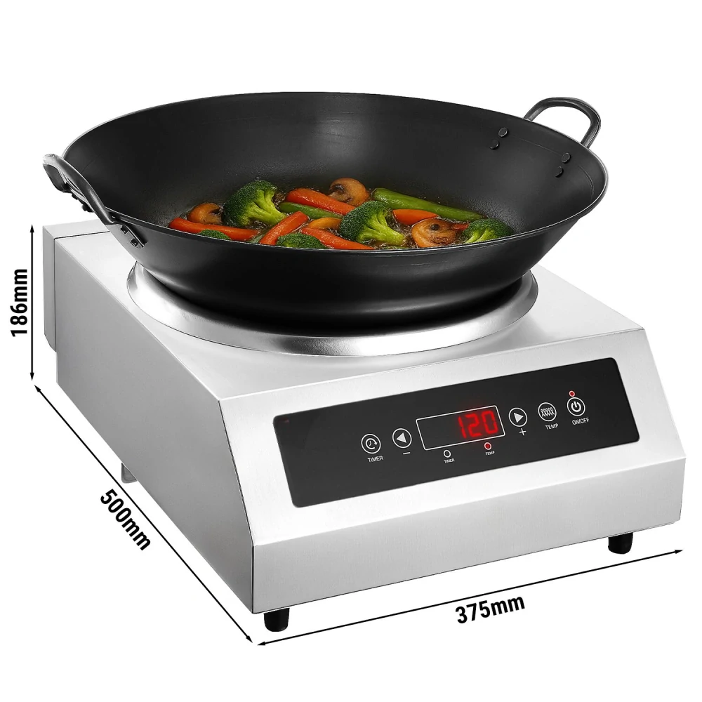 Indukční vařič Wok - 3,5 kW - vč. pánve Wok