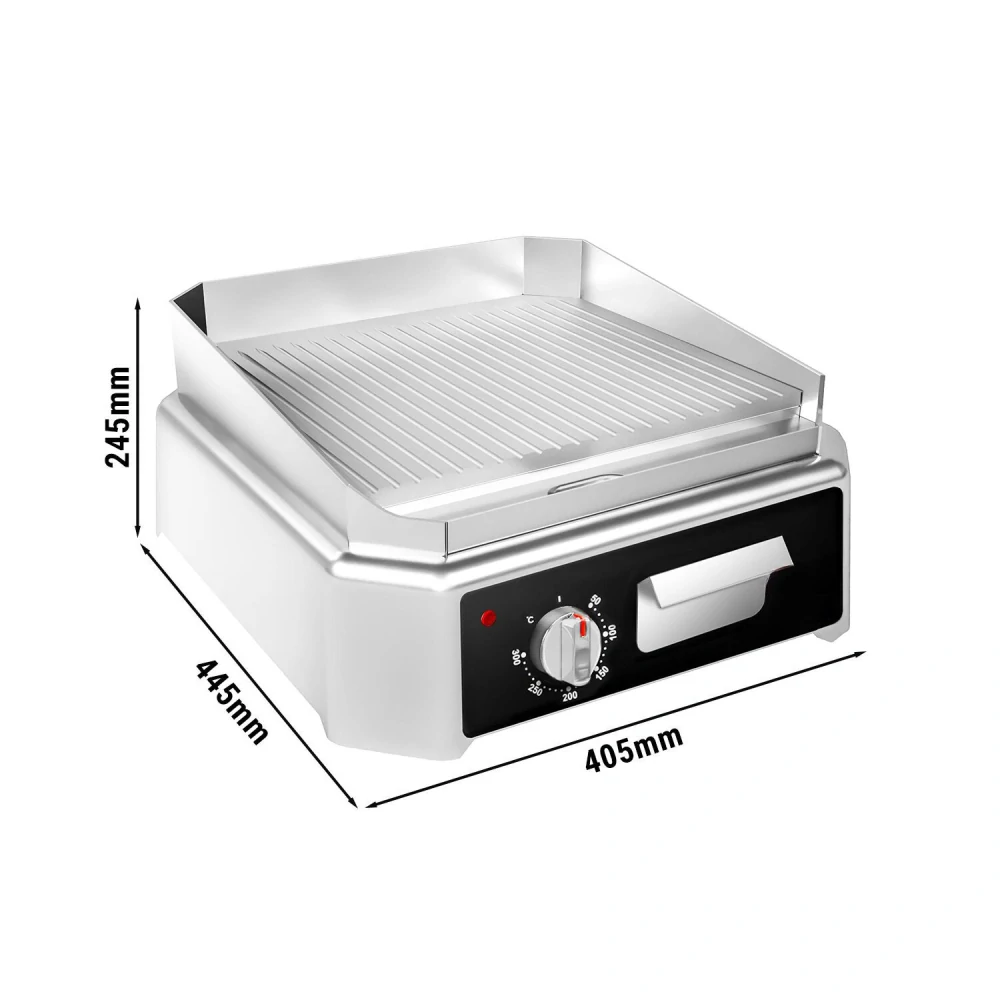 Elektrická grilovací deska - 2,5 kW - drážkovaná