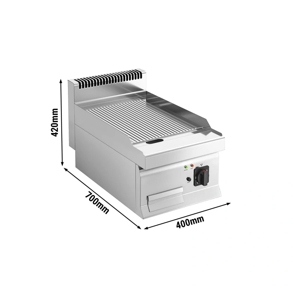 Elektrický gril - 3,6kW - drážkovaný