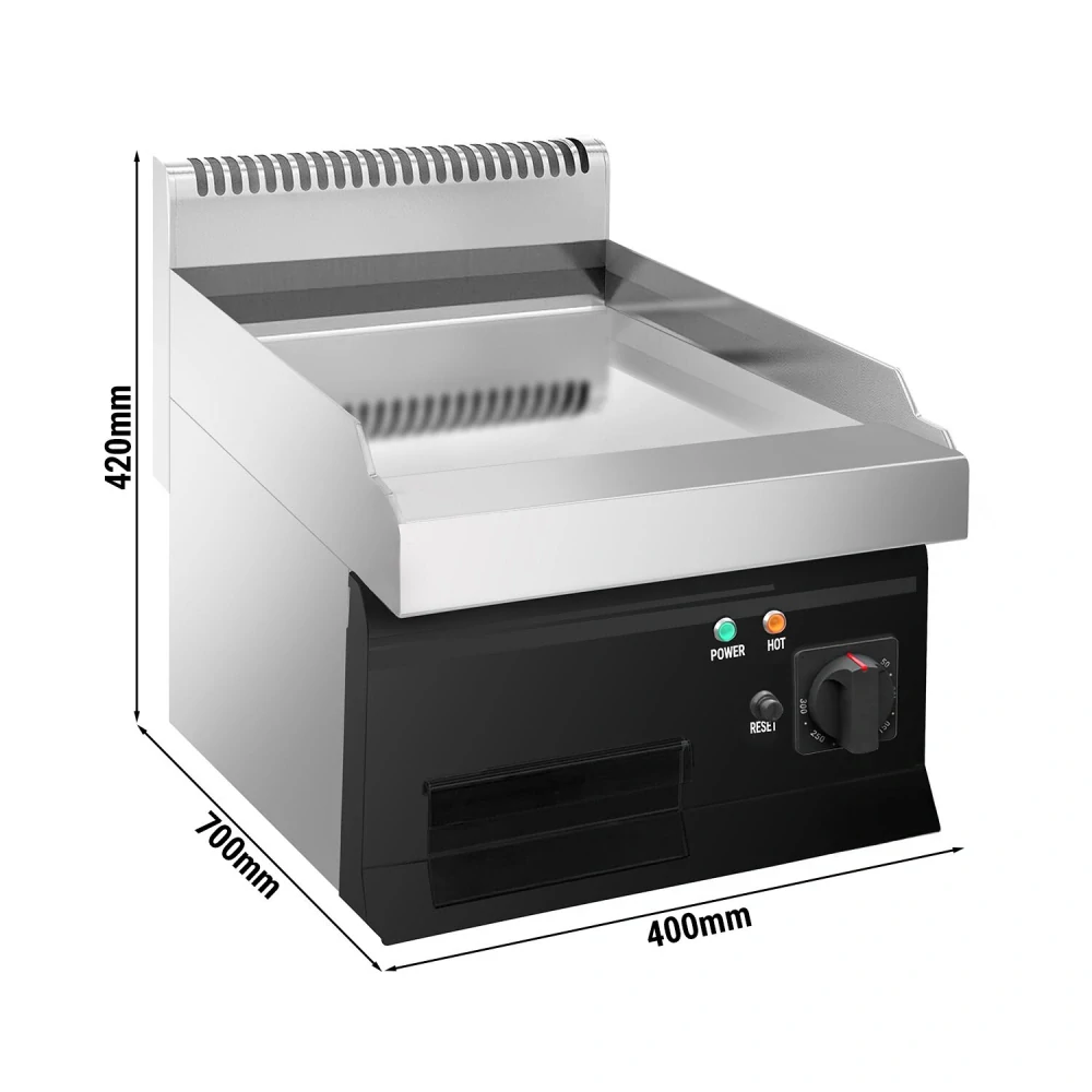 Elektrická grilovací deska - s tvrdým chromovým povrchem - 4,5 kW - hladká