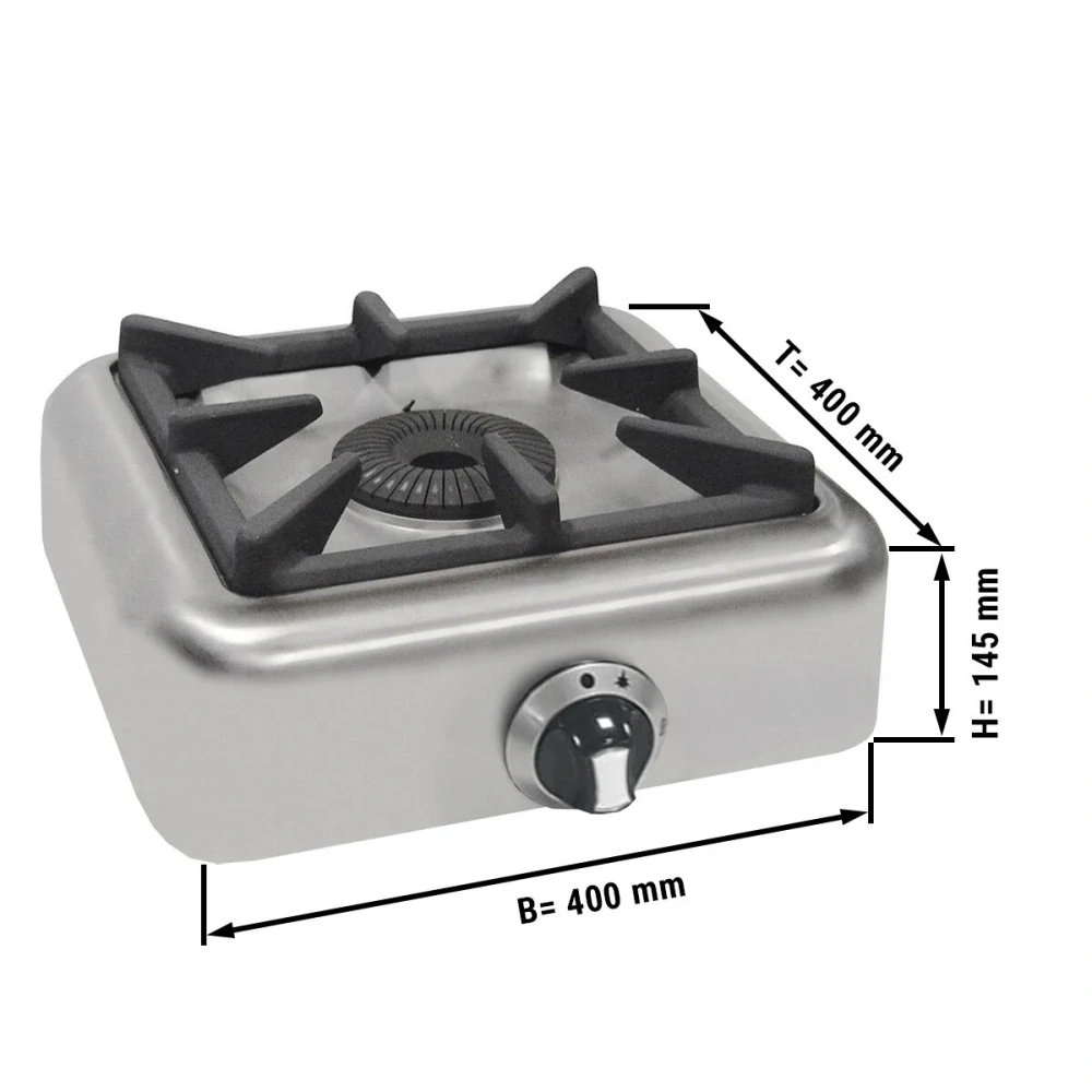 Plynový sporák - s 1 hořákem (4 kW)