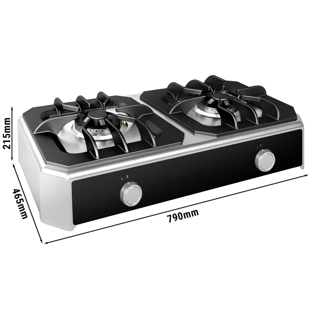 Plynový sporák - 7 kW - 2 hořáky