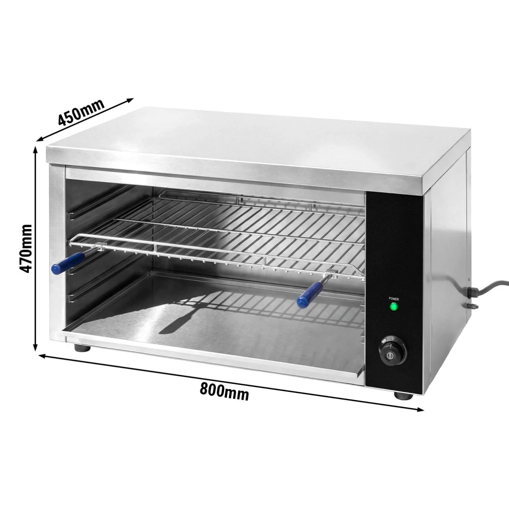 Pita trouba / Salamander KOMPAKT - 0,8 m| Trouba na gratinování | Topinkovač | Pečicí gril | Elektrický | Gastro