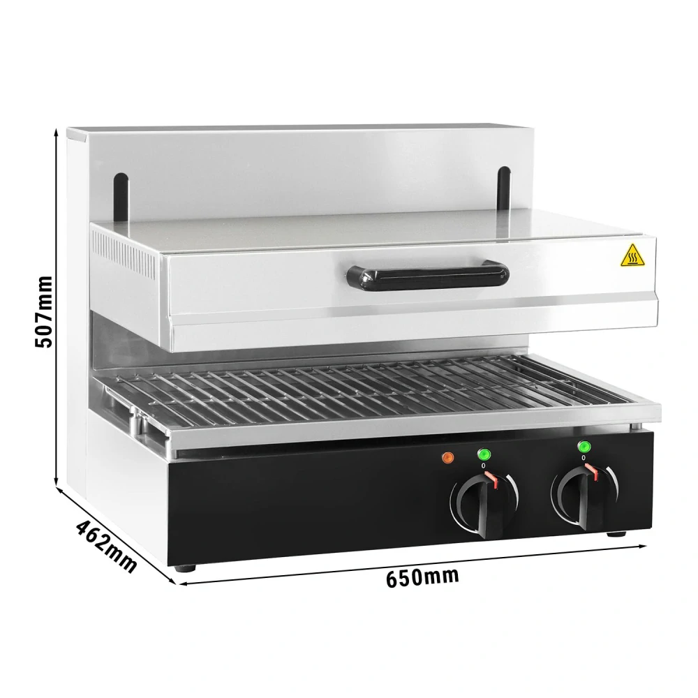 Pita trouba/ Salamander SPECIAL - s výškově nastavitelným topným tělesem - 0,65 m - Trouba na gratinování - Topinkovač