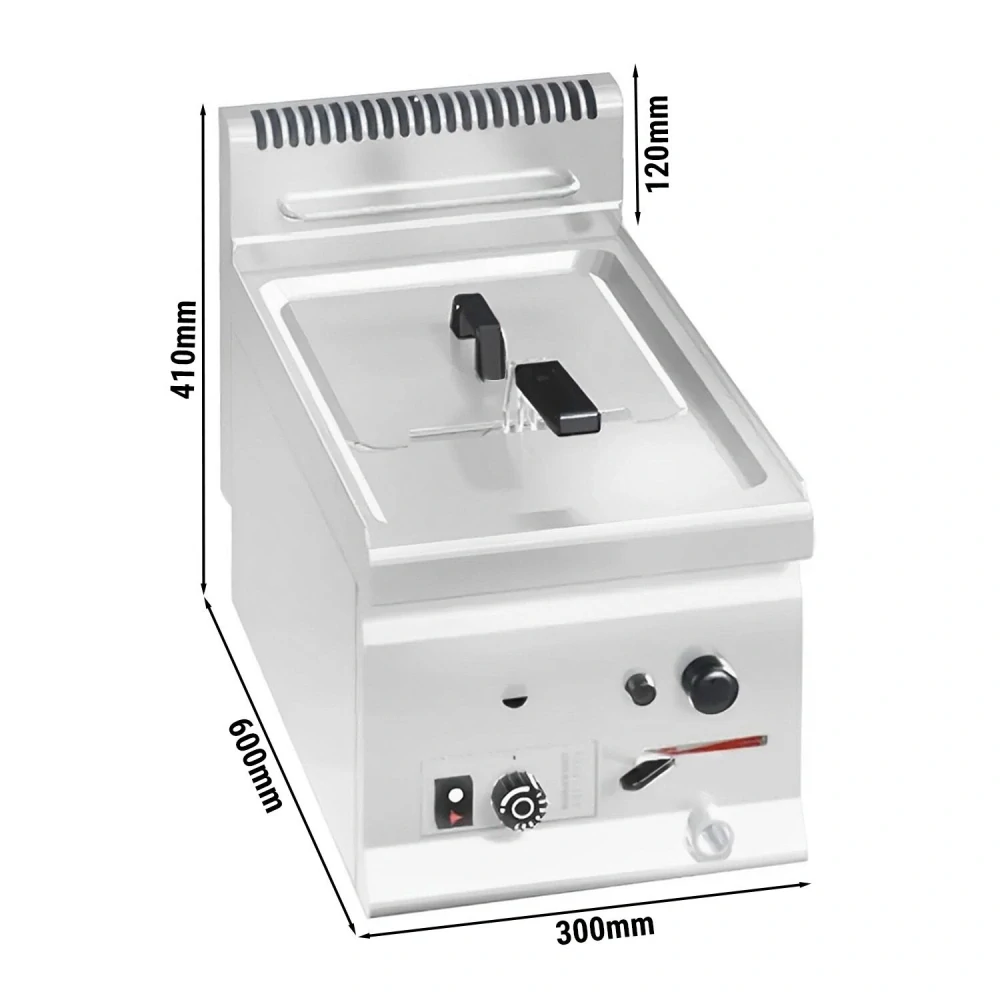 Plynová fritéza - 8L - (6,6 kW)