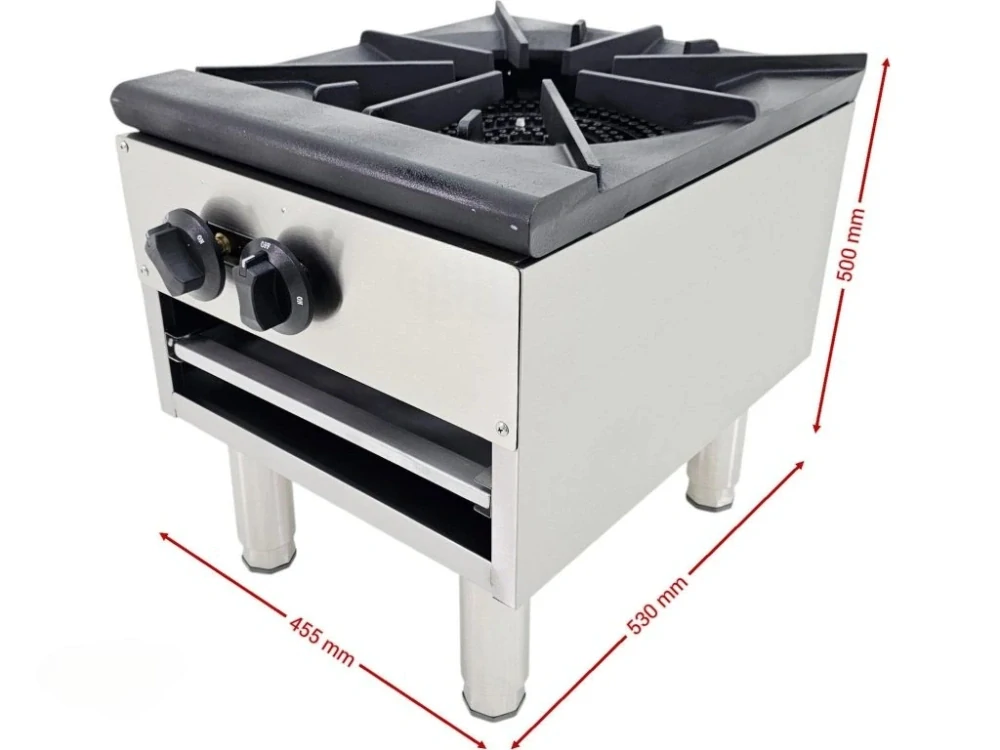 Plynový stolička – 2 hořáky / 1 varná zóna, 24 kW